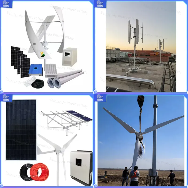Renewable Energy Grid - 3KW 5KW 10KW Hybride Wind-zonne-energiesysteem Kit