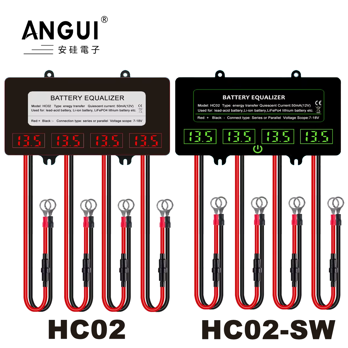 ANGUI 12/24/36/48V HC02 Touch  - Battery Equalizer Balancer recensie en prijs