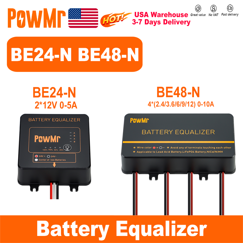 PowMr USA 24V 48V Batterij Equ - Battery Equalizer Balancer recensie en prijs