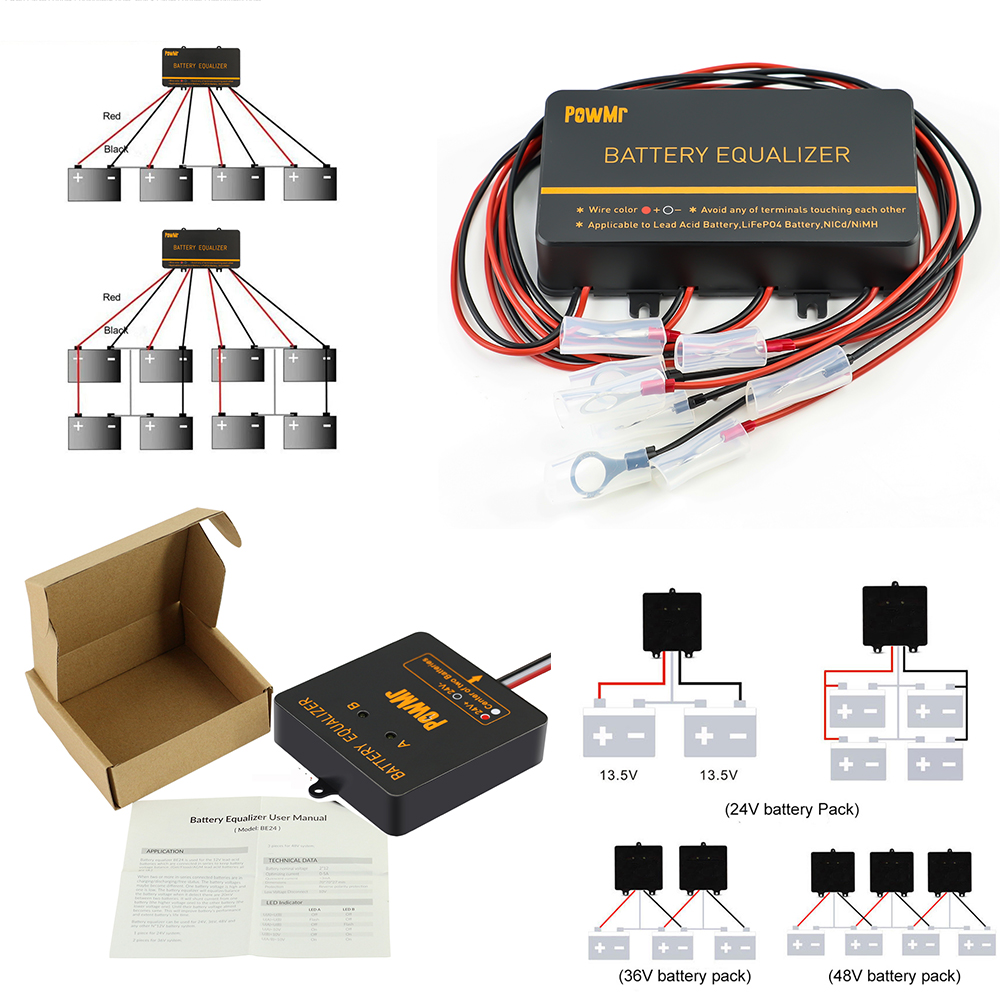 PowMr USA 24V 48V Batterij Equ - Battery Equalizer Balancer recensie en prijs