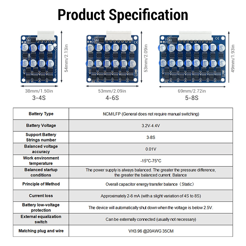 3A Volledige Groep Balancer Ac - Battery Equalizer Balancer recensie en prijs
